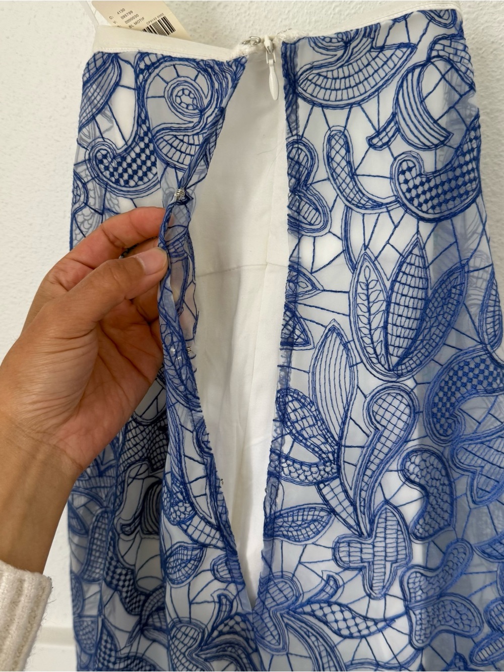 Anthropologie Strapless Embroidered Lace Midi Dress - Picture 8 of 15